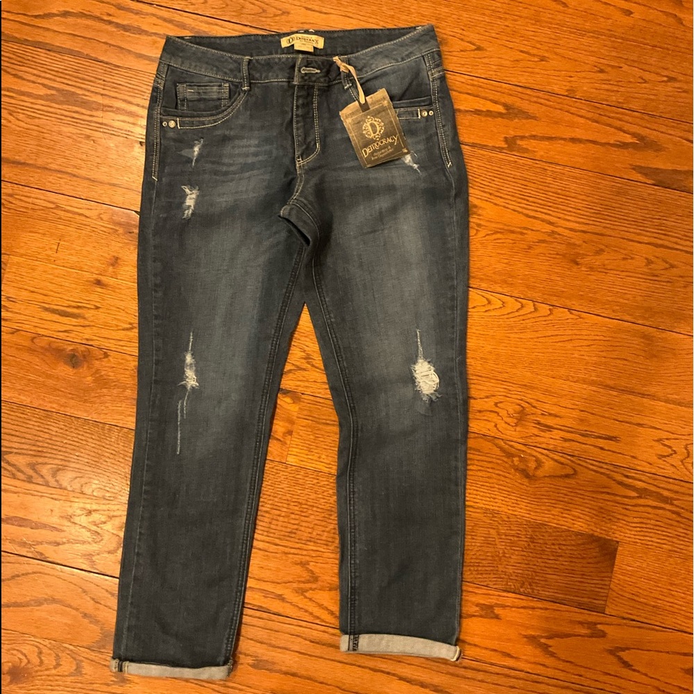NWT Democracy Distressed Jeans